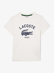 Lacoste Signature Print T-Shirt - Image 1 of 7