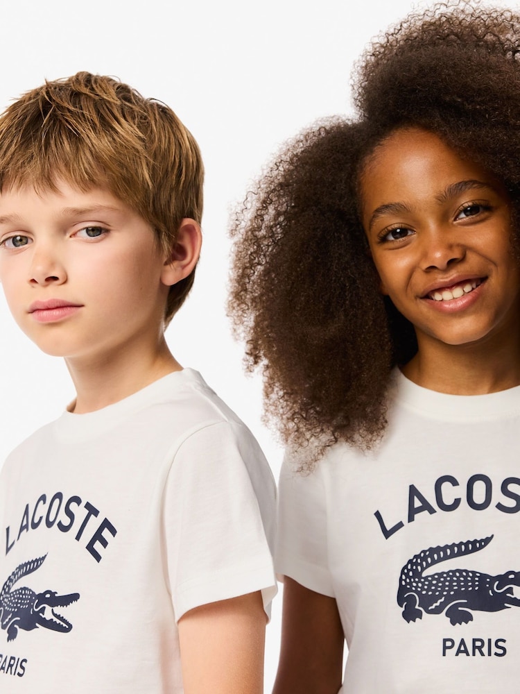 Lacoste Signature Print T-Shirt - Image 7 of 7