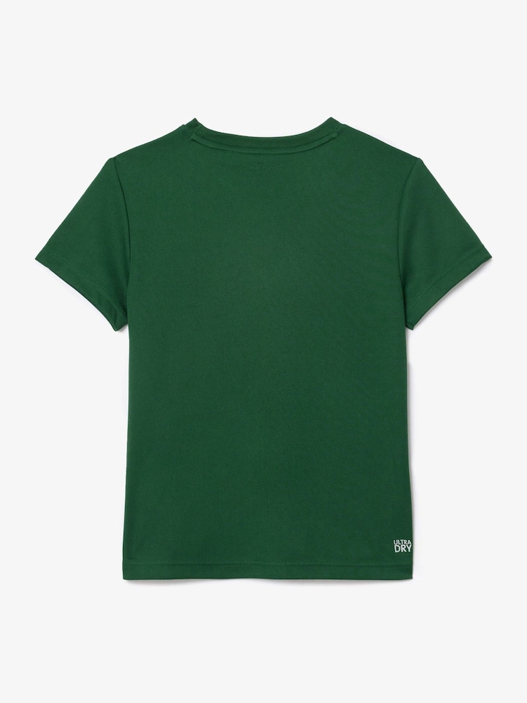 Lacoste Green Pique Ultra Dry T-Shirt - Image 2 of 5