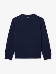 Lacoste Blue Large Croc Logo Sweatshirt - Image 2 of 3