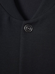 Reiss Navy/Grey Pelham Colourblock Jersey Bomber Jacket - Image 6 of 6