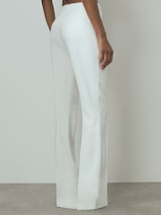 Reiss Ivory Camille Atelier Slim Flared Suit Trousers - Image 4 of 5