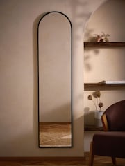 Black Slim Arch Full Length Mirror - Image 1 of 5