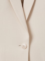 Reiss Blush Penelope Italian Textured Single Breasted Suit Blazer - Image 7 of 7