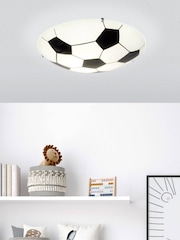 Eglo Junior Football Inspired White Flush Ceiling Light - Image 1 of 5