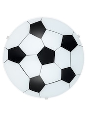Eglo Junior Football Inspired White Flush Ceiling Light - Image 4 of 5