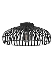 Eglo Black Mogano 3 Wireframe Flush Ceiling Light - Image 4 of 5