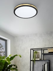 Eglo Black Pescaito LED Flush Round Ceiling Light - Image 2 of 5