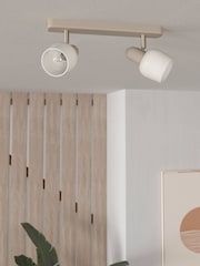 Eglo Silver Corato Sandy Adjustable 2 Light Spotlight - Image 2 of 5