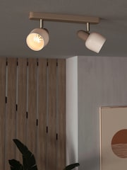 Eglo Silver Corato Sandy Adjustable 2 Light Spotlight - Image 3 of 5