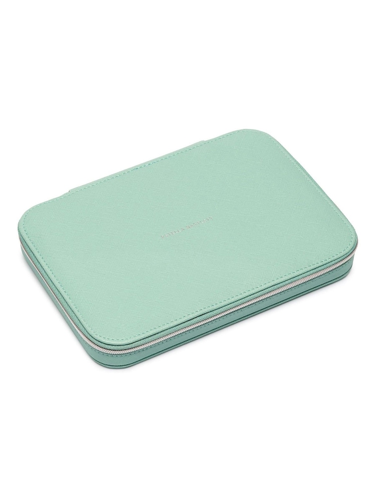 Estella Bartlett Green Spearmint Saffiano long Jewellery Box - Image 2 of 3