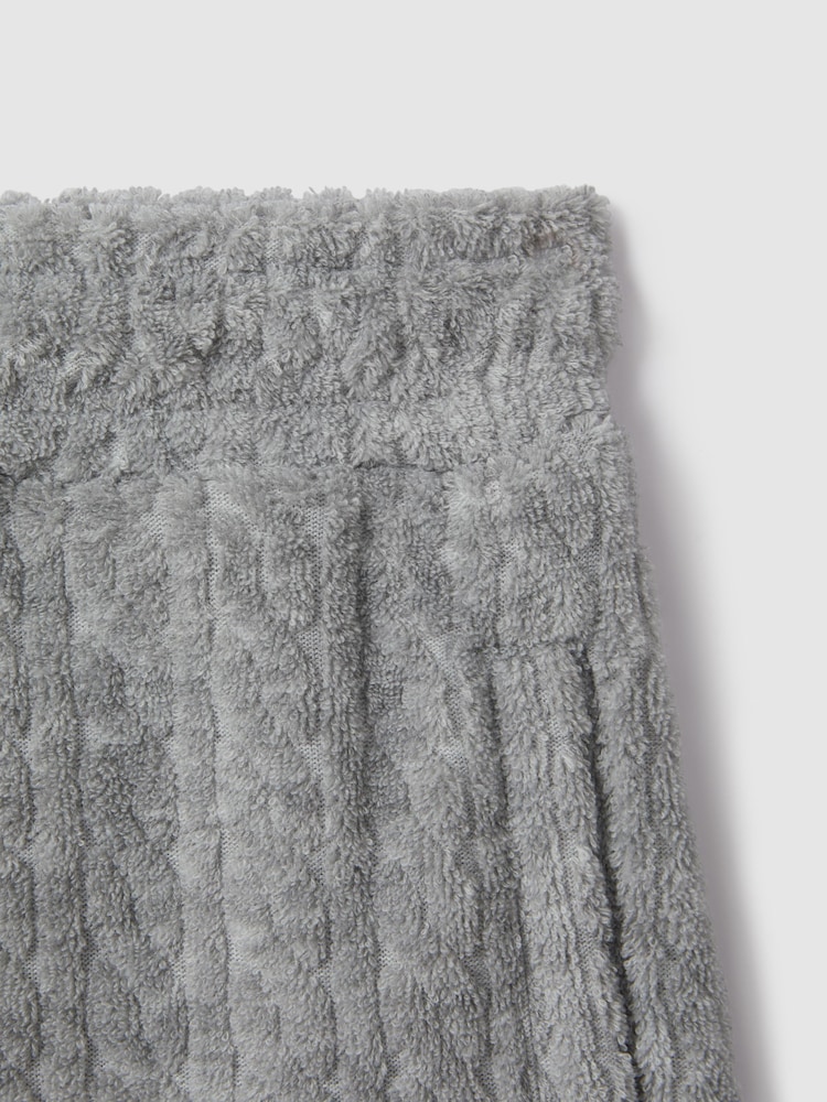 Reiss Soft Grey Fletcher Towelling Drawstring Shorts - Image 3 of 3