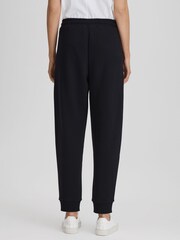 Reiss Navy Cody Cotton Blend Drawstring Joggers - Image 5 of 5