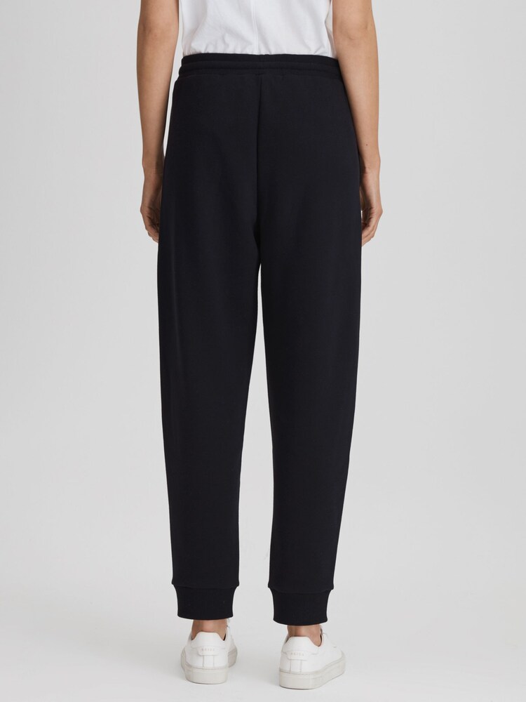 Reiss Navy Cody Cotton Blend Drawstring Joggers - Image 5 of 5