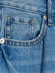 River Island Blue Petite High Waisted Relaxed Straight 100% Cotton Jeans - Image 4 of 4