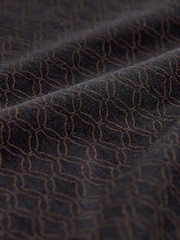 Black/Gold Short Sleeve Print Polo Shirt - Image 8 of 8
