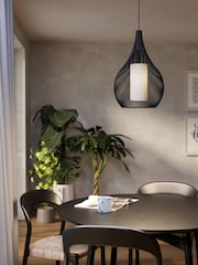 Eglo Black Razoni 1 Wire Teardrop Single Pendant Ceiling Light - Image 1 of 5