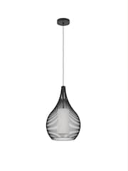 Eglo Black Razoni 1 Wire Teardrop Single Pendant Ceiling Light - Image 4 of 5