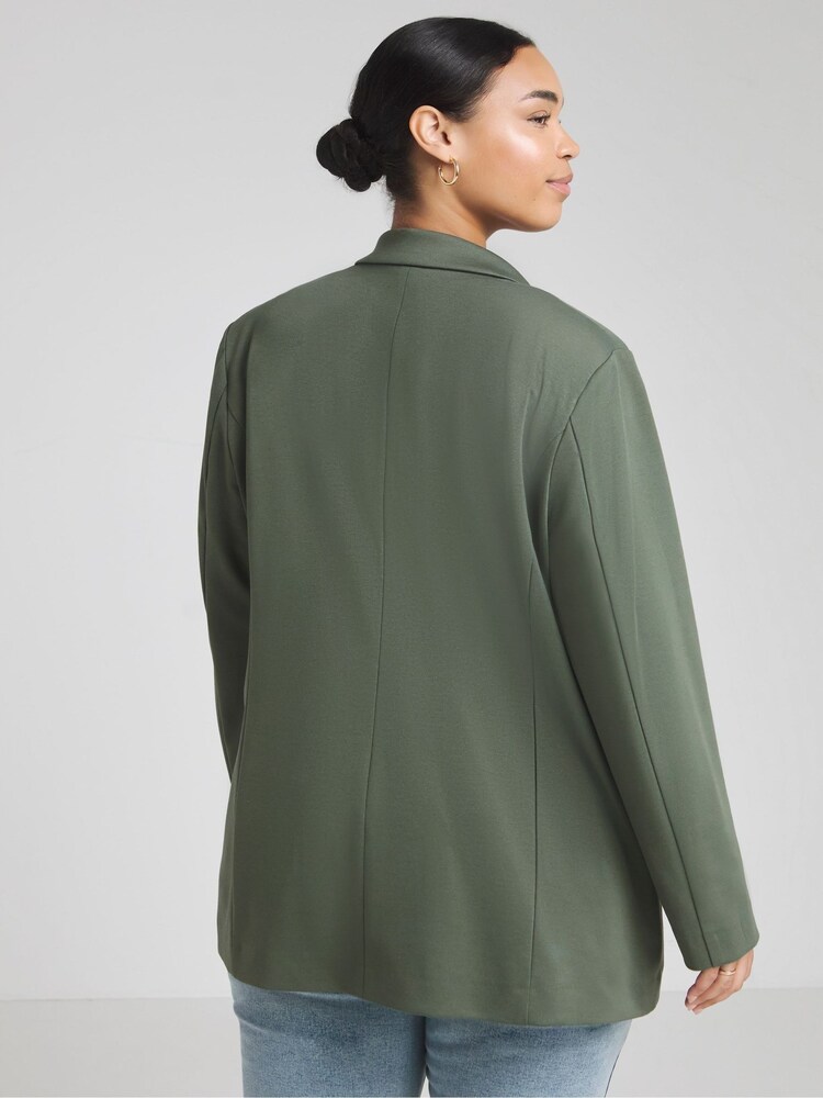 Simply Be Green Ponte Wide Leg Trousers - Image 2 of 4 Simply Be Green Ponte Wide Leg Trousers - Image 2 of 4