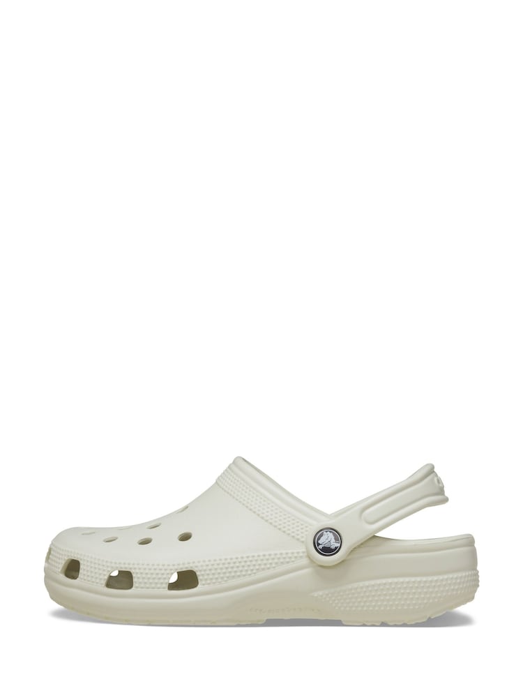 Crocs Off White Adults Classic Clogs - Image 6 of 7