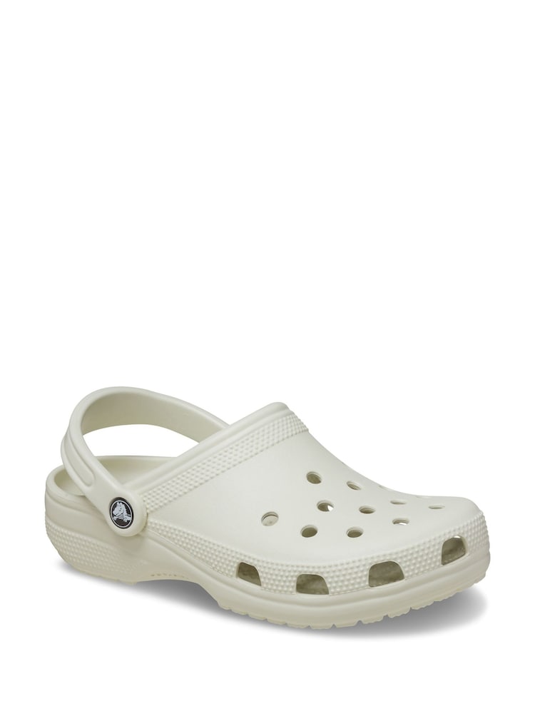 Crocs Off White Adults Classic Clogs - Image 7 of 7