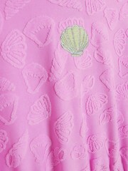 River Island Pink Shell Towelling Poncho - Image 3 of 3