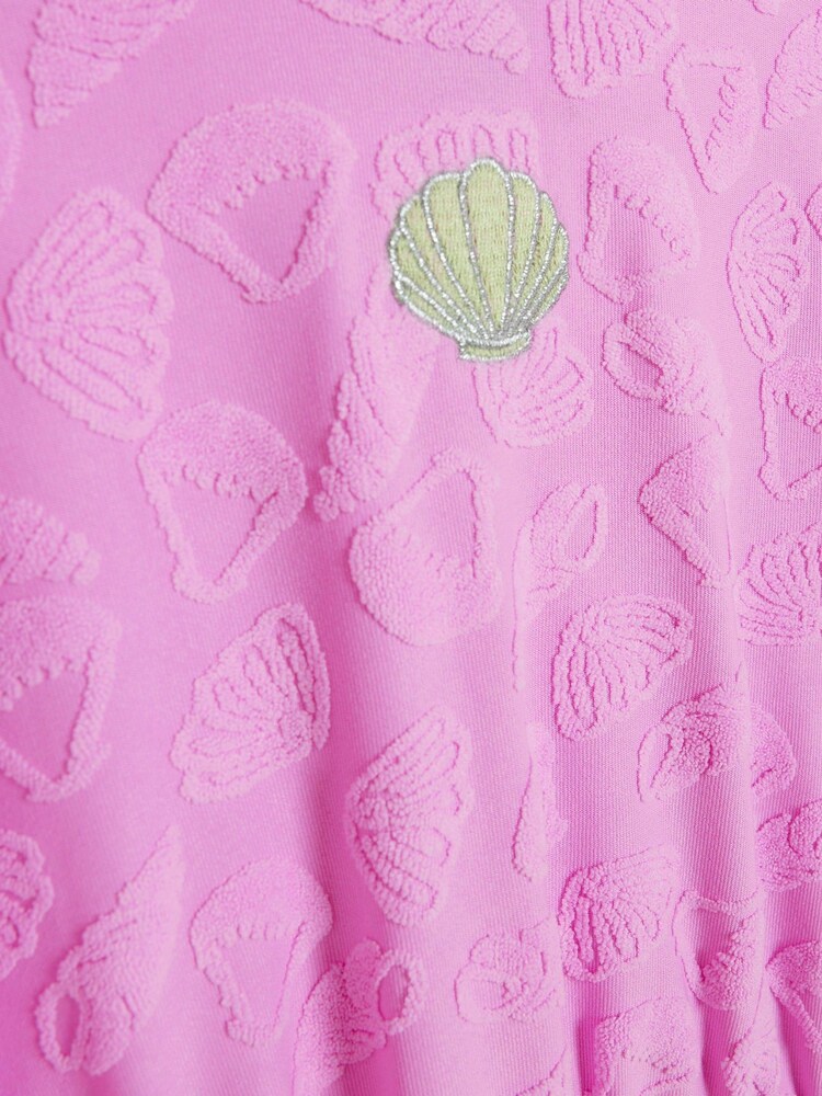 River Island Pink Shell Towelling Poncho - Image 3 of 3
