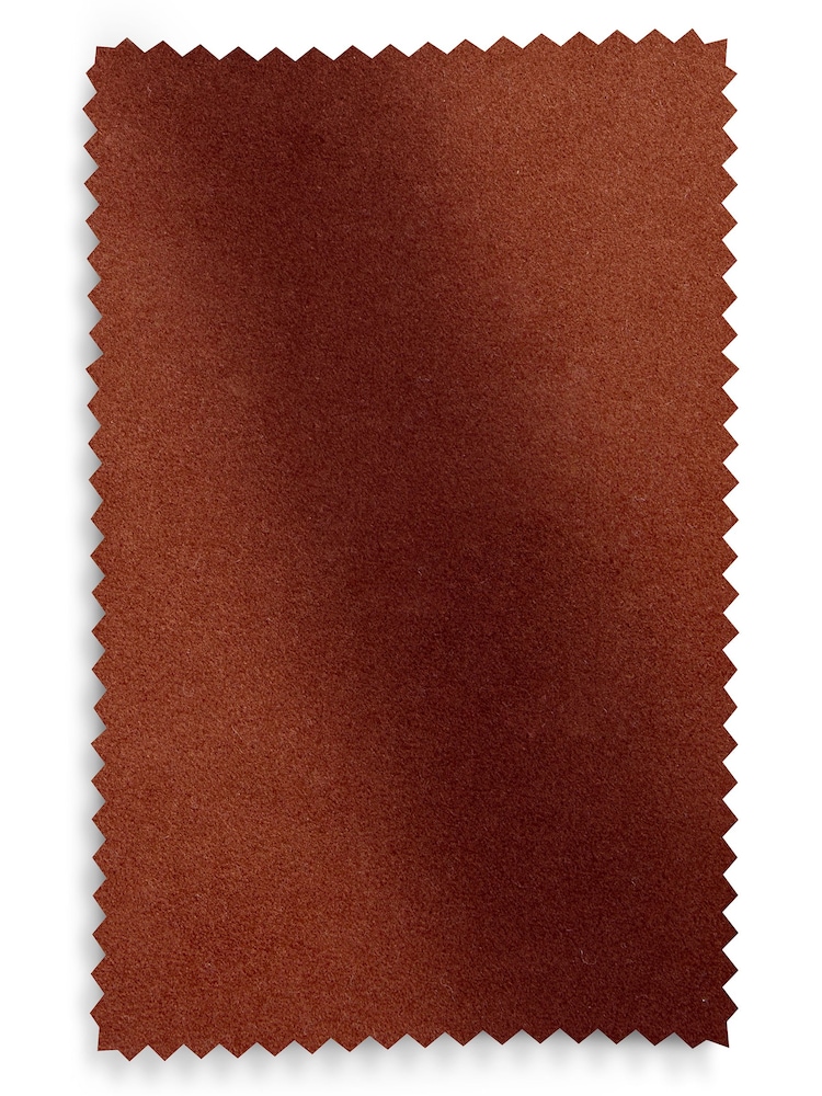 Soft Velvet Rust Brown Sawyer Wooden Accent Chair - Image 10 of 10