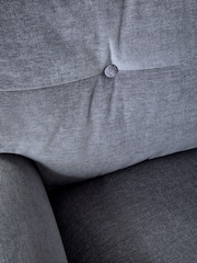 Fine Chenille Granite Blue Delia Grande Accent Chair - Image 10 of 10