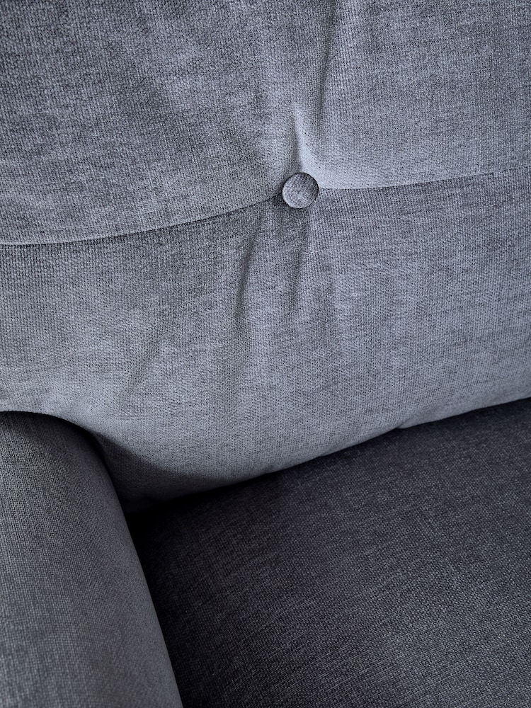 Fine Chenille Granite Blue Delia Grande Accent Chair - Image 10 of 10