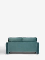 Soft Velvet Marine Blue Arden 3 Seater Sofa - Image 7 of 8