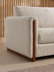 Smart Boucle Oyster Natural Selena 3 Seater Sofa - Image 2 of 9