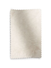 Oslo Faux Fur Light Natural Storage Stool - Image 8 of 8