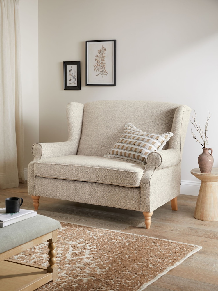 Chunky Weave Mid Natural Sherlock 2 Seater Sofa - Image 1 of 10