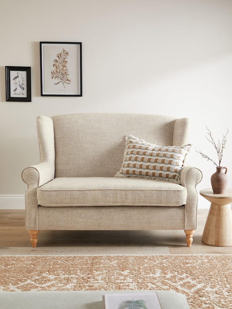 Chunky Weave Mid Natural Sherlock 2 Seater Sofa - Image 2 of 10