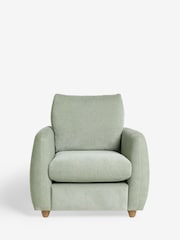 Fine Chenille Mint Green Lennox Arm Chair - Image 3 of 10