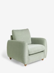 Fine Chenille Mint Green Lennox Arm Chair - Image 6 of 10