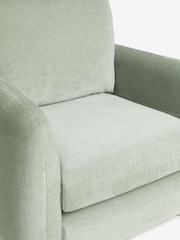 Fine Chenille Mint Green Lennox Arm Chair - Image 9 of 10