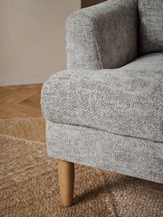 Chunky Chenille Light Grey Murphy Compact 2 Seater Sofa In A Box - Image 2 of 9