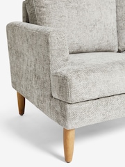 Chunky Chenille Light Grey Murphy Compact 2 Seater Sofa In A Box - Image 8 of 9
