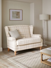 Versatile Check Light Natural Sherlock Small Sofa - Image 1 of 10