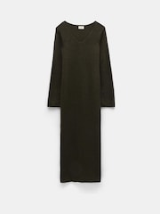 Hush Green 100% Cotton Uralla Jumper Dress - Image 5 of 5