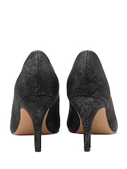 Lotus Black Snake-Print Court Shoes - Image 3 of 4