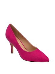 Lotus Pink Stiletto-Heel Court Shoes - Image 1 of 4