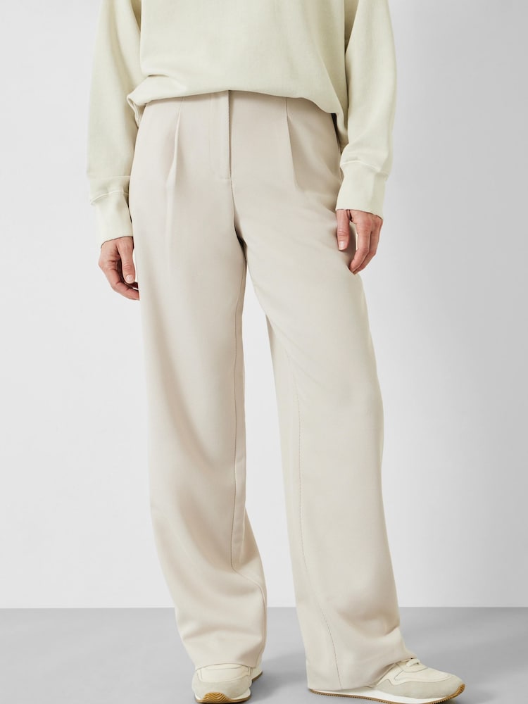 Hush Cream Tabitha Twill Trousers - Image 1 of 5