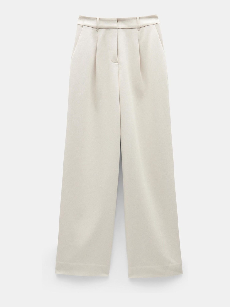 Hush Cream Tabitha Twill Trousers - Image 5 of 5 Hush Cream Tabitha Twill Trousers - Image 5 of 5