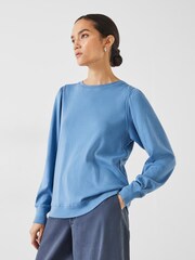 Hush Emily Manche bouffante 100% Cottton Sweat-shirt - Image 1 of 5