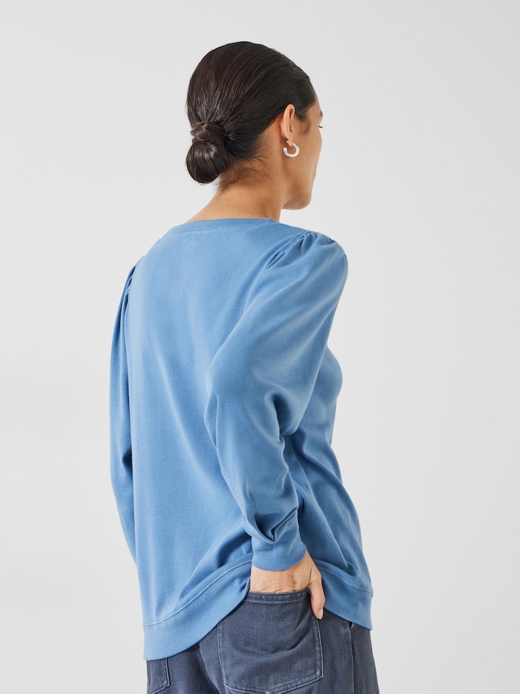 Hush Emily Manche bouffante 100% Cottton Sweat-shirt - Image 3 of 5