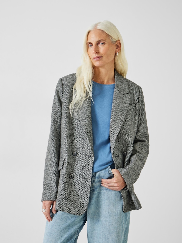 Hush Maeve Blazer mit Fischgrätenmuster - Bild 1 von 5
