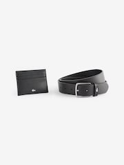 Lacoste Leather Belt and Card Holder Gift Set - Image 1 of 2